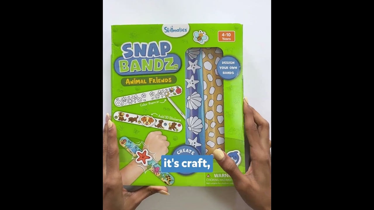 Snap Bandz Animal Friends | DIY Wristbands Craft Kit | Ages 4-10 | Skillmatics