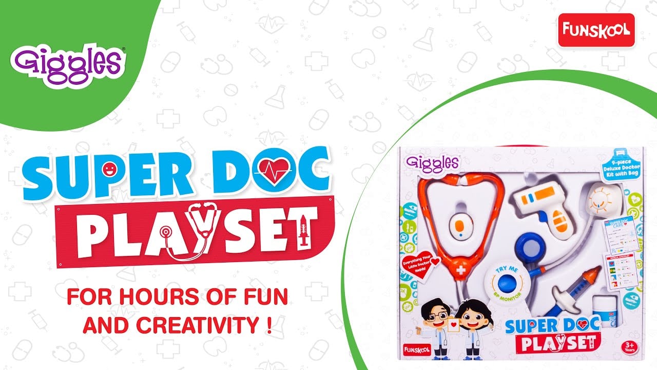 Super Doc Playset: Be the Doctor! Unbox, Play&Save the Day | The Ultimate Doctor Set for your child.