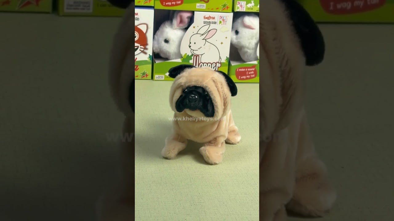 Paw Pets Peanut the Pug – Your Adorable Walking & Barking Companion  #toystoreindia #animaltoys