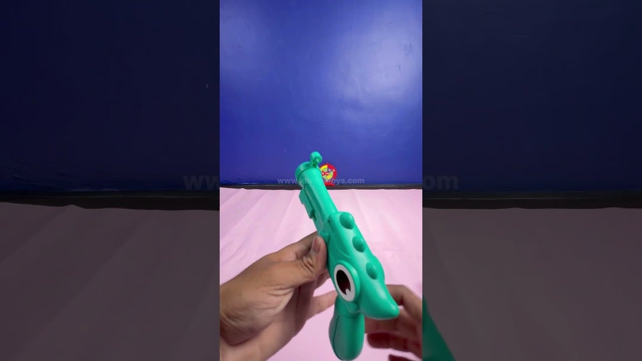 2 in 1 Dinosaur Shaped Soft Shot Double Gun Set – Roar into Action Packed Playtime  #toystoreindia