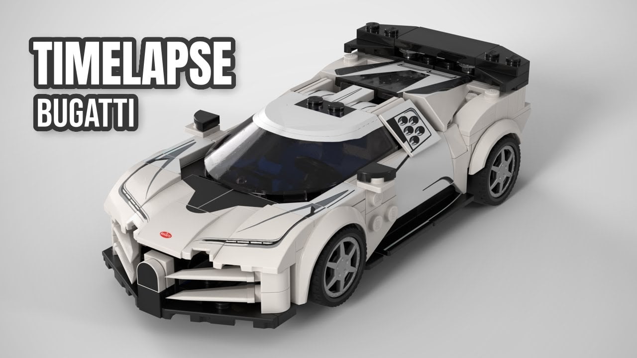 LEGO Bugatti Centodieci Timelapse | BrickLink Studio Build + 360° Final Reveal