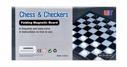 Chess & Checker Folding Magnetic Board