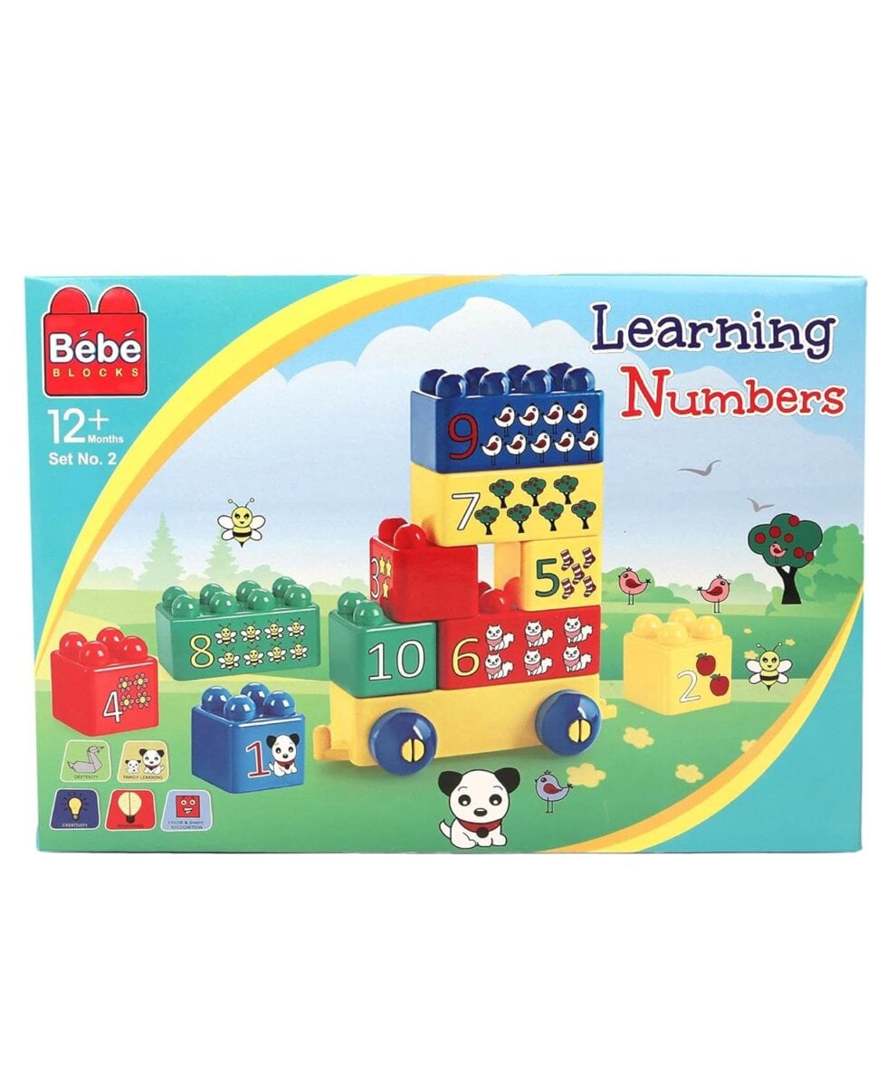 Peacock Bebe Blocks Learning Numbers Set For Kids