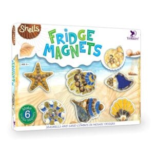 Toy Kraft Shell Fridge Magnets | Decorative and Educational Toy for Kids | Creative DIY Magnetic Fun | 8+ Years.
