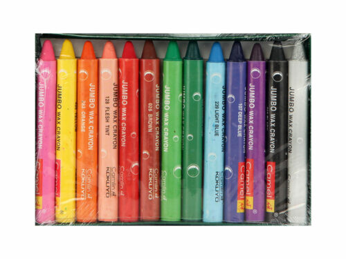 Camel Jumbo Wax Crayons 12 Shades 03