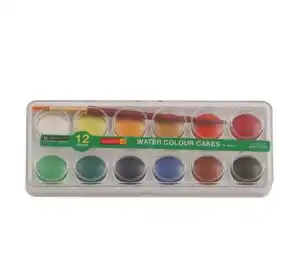 Camel Water Color Cakes – Ultimate 12 Vibrant Shades for Kids 8+ | Mess-Free And Washable