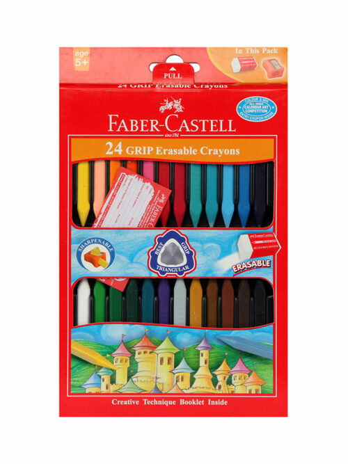 Faber Castel 24 Grip Erasable Crayons