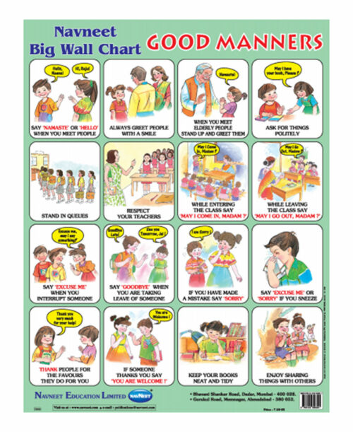 Navneet Good Manners Big Wall Chart