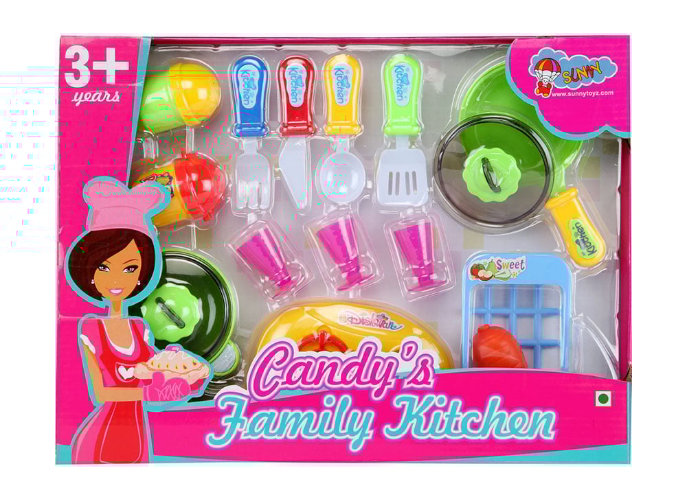 Buy Sunny Candy Family Toy Kitchen Set Online In India Kheliya