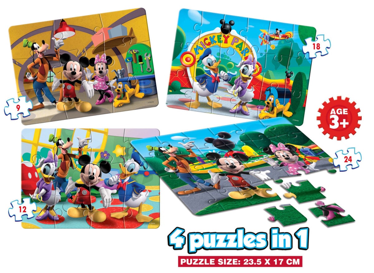 12901 Mickey Mouse Clubhose 4 Frank Disney Mickey Mouse Club House | Fun And Educational Puzzle Set For Kids | 3+Years Frank Disney Mickey Mouse Club House | Fun And Educational Puzzle Set For Kids | 3+Years Image 3