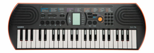 Casio Electronic Keyboard Sa-76 With Charger