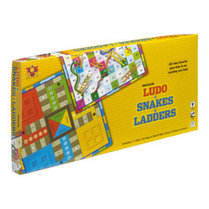 Toybox Ludo And Snakes And Ladders Medium Board Game – Ultimate Classic Family Fun for Kids and Adults 3+ Years