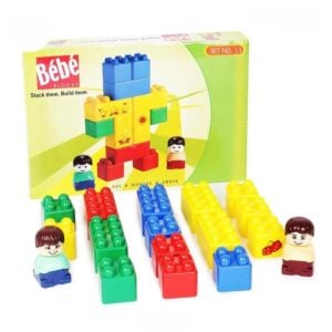 PEACOCK Bebe Blocks Set no. 11 Building Bricks Puzzle Toy Blocks | 18+Months – Amazing Educational Construction Toy for Toddlers