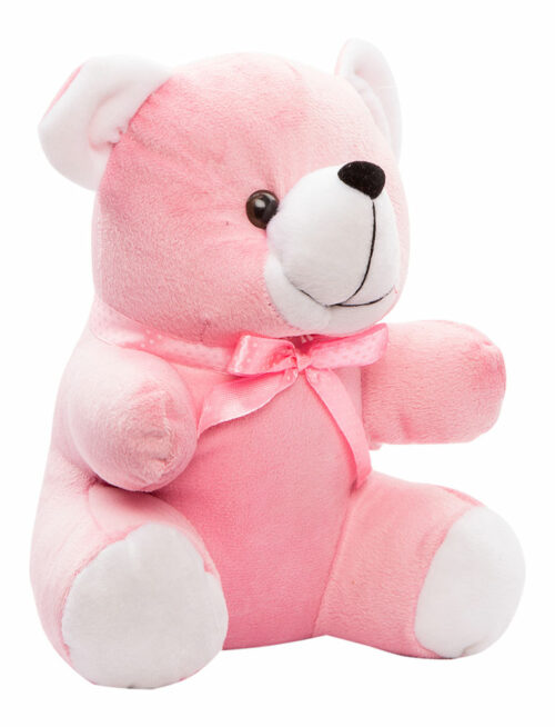 Cuddly Medium 21cm Dark Pink And White