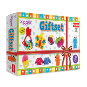 Funskool Giggles Premium Exciting Toy's Gift Set | Ultimate Baby Rattles, Teether And Animal Toys for 3+ Months
