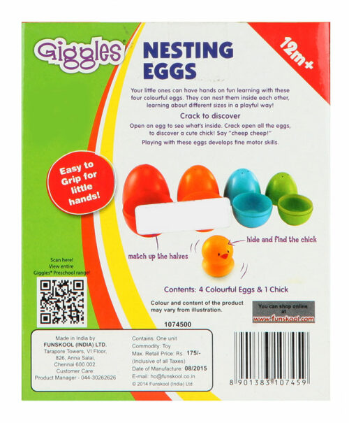 Giggles Nesting Eggs By Funskool