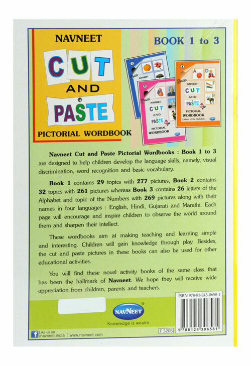Navneet Cut And Paste Pictorial Work Book Part-1