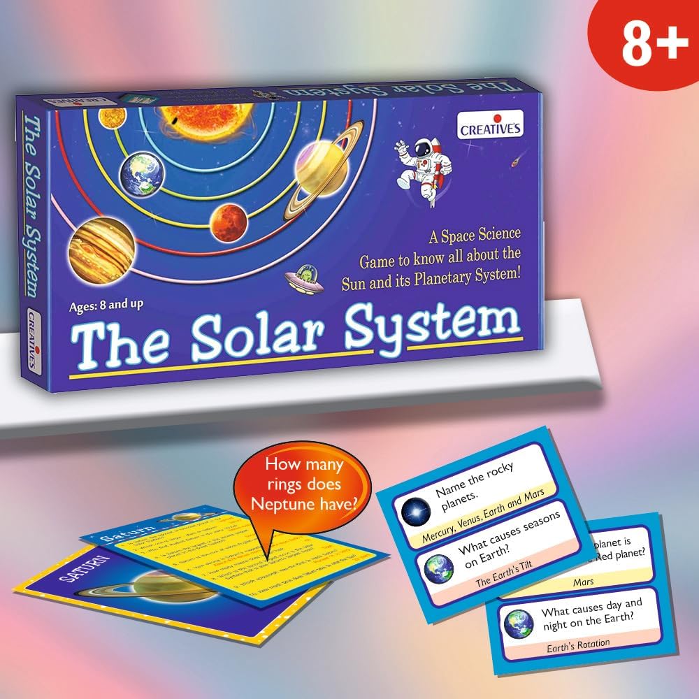61Akyhbnezl. Sl1000 Creative’s The Solar System Space Science Board Game | Knowledge Of Galaxies Stars And Planets | Science Board Games For Kids | 8+Years Creative’s The Solar System Space Science Board Game | Knowledge Of Galaxies Stars And Planets | Science Board Games For Kids | 8+Years Image 2