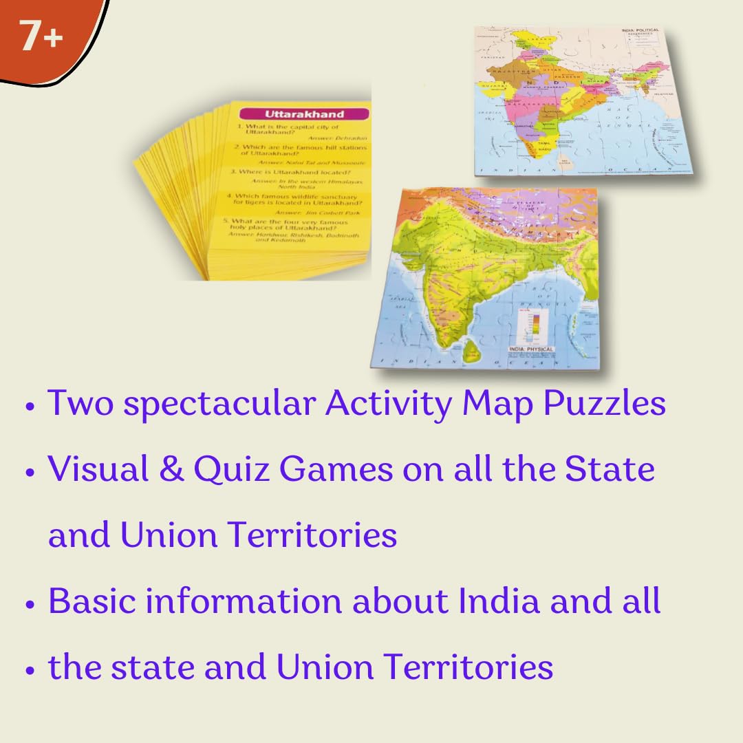 61Uhrx1Fasl. Sl1080 Creatives Know India Map Puzzle For Kids | Learn Indian States Capitals And Landmarks Political And Physical Maps Geography Puzzles Game | 7+Years Creatives Know India Map Puzzle For Kids | Learn Indian States Capitals And Landmarks Political And Physical Maps Geography Puzzles Game | 7+Years Image 3