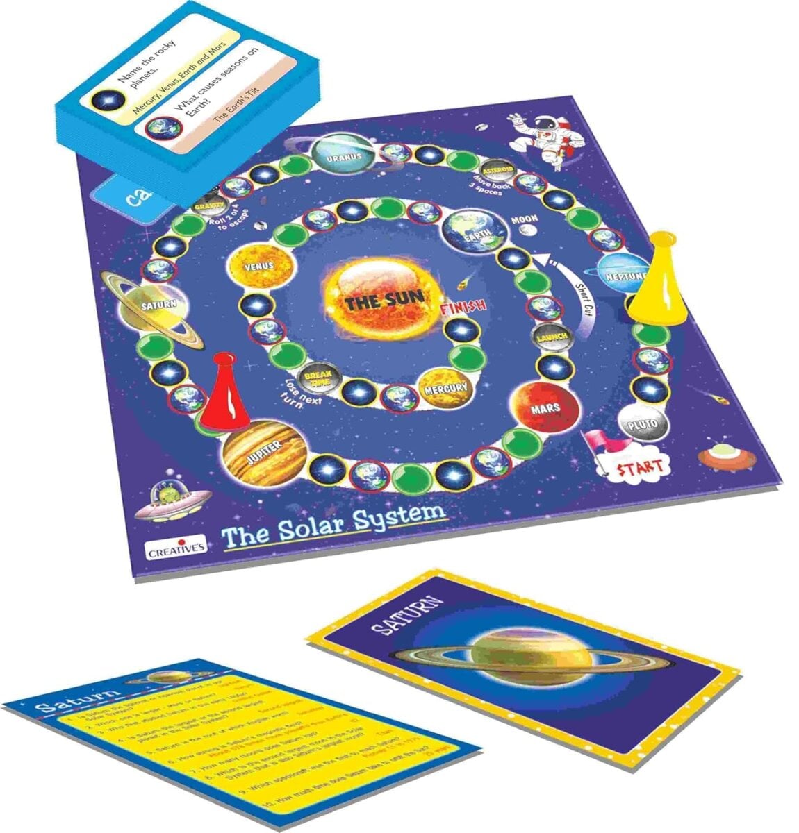 Creative’s The Solar System Space Science Board Game | Knowledge Of Galaxies Stars And Planets | Science Board Games For Kids | 8+Years Creative’s The Solar System Space Science Board Game | Knowledge Of Galaxies Stars And Planets | Science Board Games For Kids | 8+Years Image 3