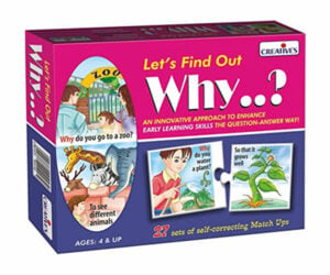 Creative's Let's Find Out WHY? Preschool Learning Picture Puzzle Game for Kids | 4+Years