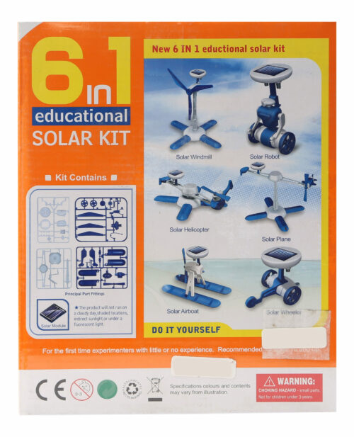 6-in-1 Solar Kit Educational DIY Orange