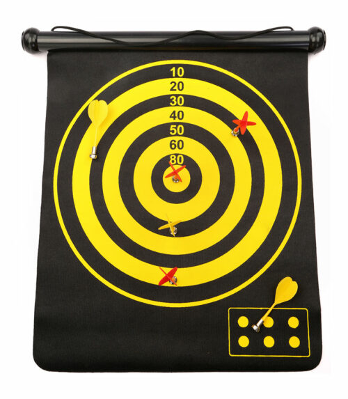Magnetic Rolling Dart Board With 3 Darts Large