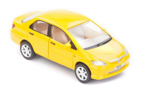 Centy Honda City Yellow Pullback Car