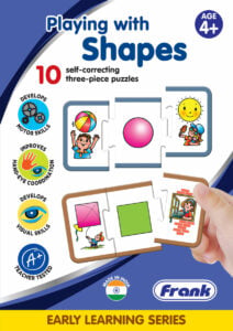 Frank Playing With Shapes Puzzle For Early Learners – Fun Self-Correcting 3-Piece Set For Kids 4+ Years