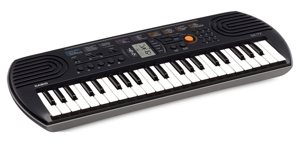 Buy Casio Electronic Keyboard SA-77 With Charger 44 Mini Keys Portable  Musical Keyboard for Kids 3+years for Online In India • Kheliya Toys