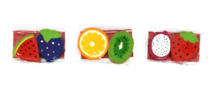 Assorted Fruit Erasers (Pack of 2)
