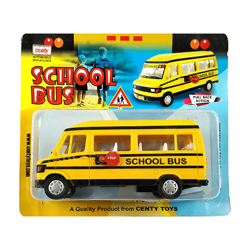 Centy School Bus Pullback Scale Model