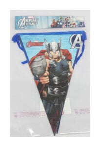 Avengers Superheroes Theme Happy Birthday Banner | Ultimate Decorations Flag Pennants for Boys