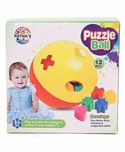 Ratnas Puzzle Ball | Brain-Boosting 3D Puzzle Toy for Kids | 1+ Years