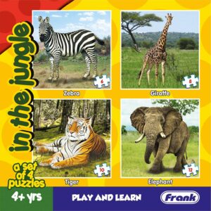 Animal In The Jungles - Set of 4 Puzzles