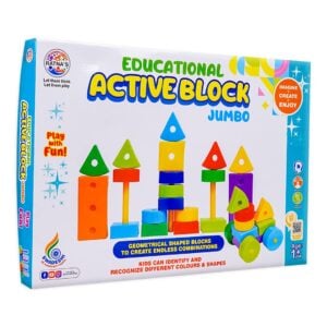 Ratna's Educational Active Block Jumbo | Creative Building and Learning Toy for Kids | 1+ Years