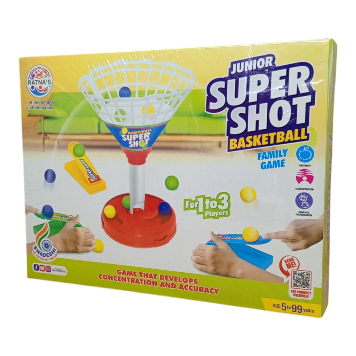 RATNA'S Super Shot Basketball Junior | Action Game for Kids Press The Button and Score | 5+ Years