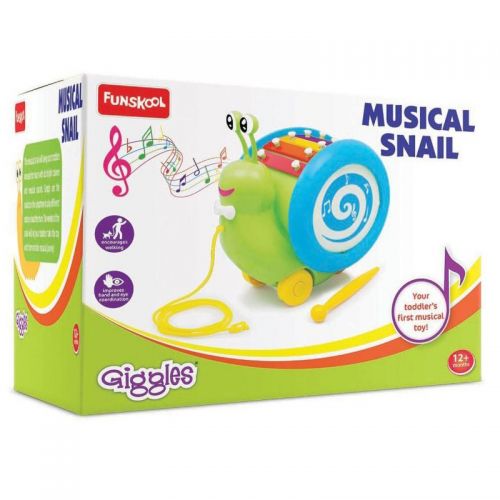 Buy Funskool Giggles Musical Snail Pulling Toy With Xylophone And