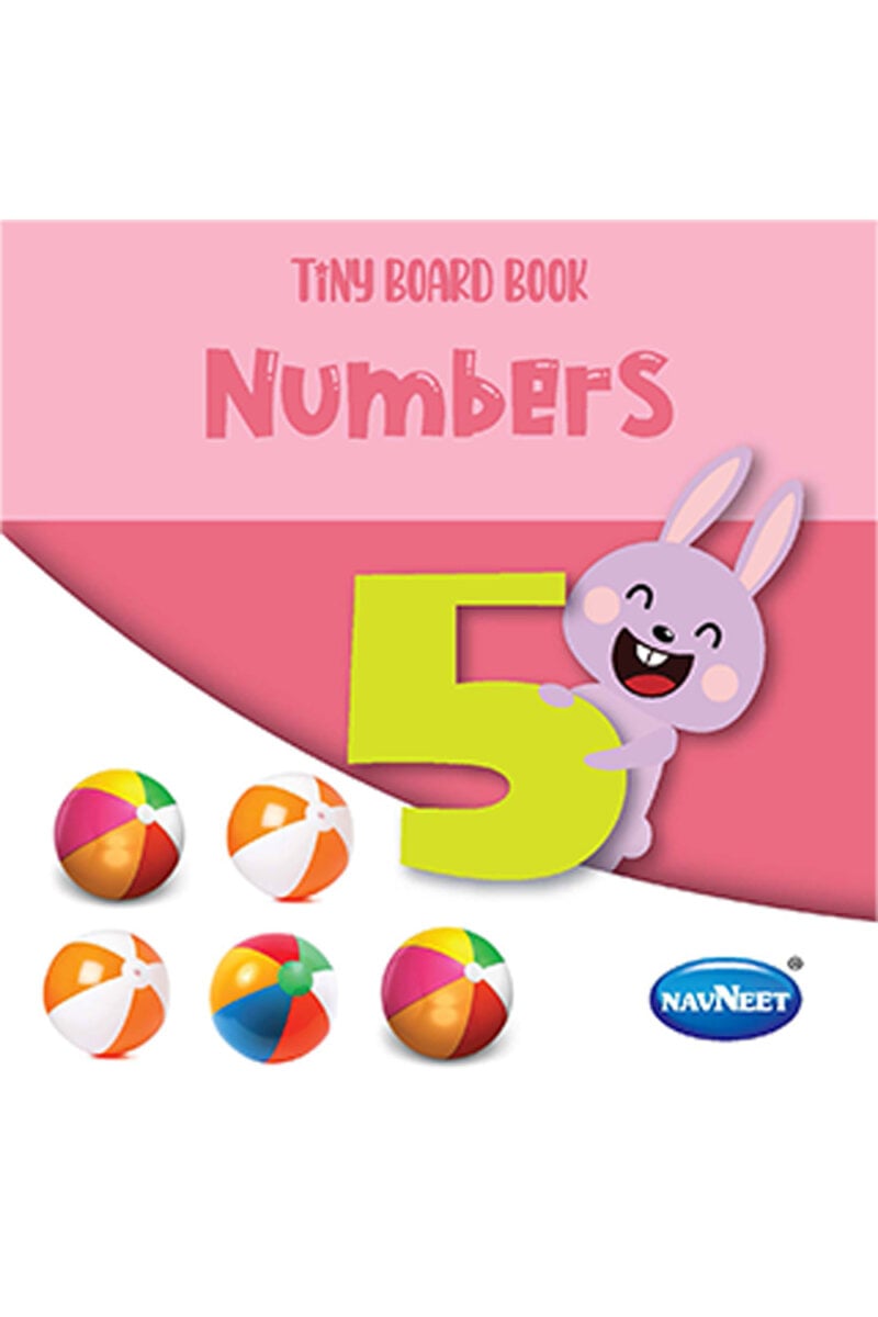 Navneet Tiny Board Book – Numbers | Compact and Durable Early Learning Book for Toddlers | Bright Visuals and Simple Counting Words | 2+ Years