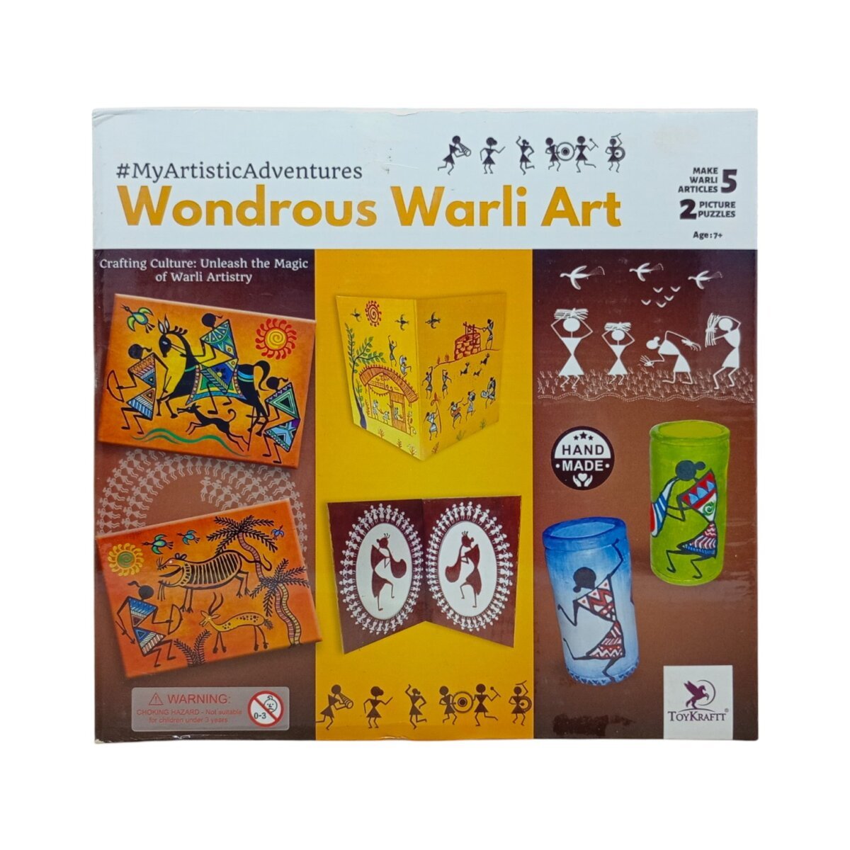 Toykraftt Wondrous Warli Art and Craft Kit | Educational DIY Painting Set for Kids | Traditional Indian Folk Art Learning Toy | 7+ Years