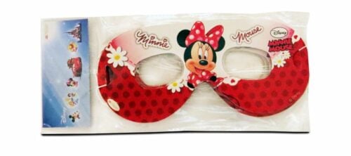 midas disney minnie mouse paper eye mask for kids, disney paper eye mask birthday party, minnie mouse paper mask pack, kids disney eye mask party