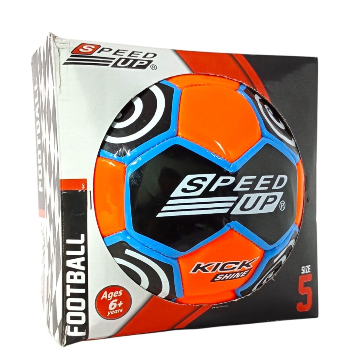 Speed Up Football Kick Shine Size 5, durable football for all ages, professional-quality football for training, football for kids 6+, football for teens, football for adults