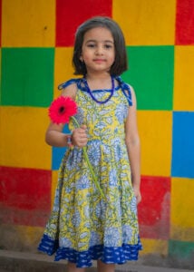 Little Indian Yellow Frock GFR082