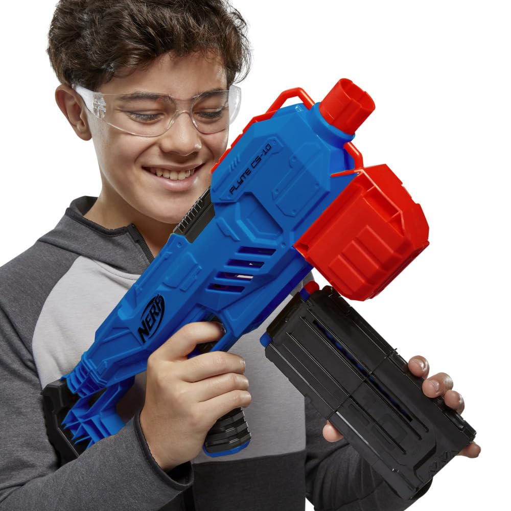 Hasbro Nerf Alpha Strike Flyte Cs 10 Motorised Blaster2 Hasbro Nerf Alpha Strike Flyte Cs10 Motorised Blaster | 10Dart Clipfed Blasting 20 Official Nerf Elite Darts Toys For Kids | 8+ Years. Hasbro Nerf Alpha Strike Flyte Cs10 Motorised Blaster | 10Dart Clipfed Blasting 20 Official Nerf Elite Darts Toys For Kids | 8+ Years. Image 3