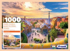Frank Park Guell Barcelona Spain Puzzle toy for kids, Frank Park Guell Barcelona Spain Puzzle educational jigsaw, Frank Park Guell Barcelona Spain Puzzle art puzzle, Frank Park Guell Barcelona Spain Puzzle family activity