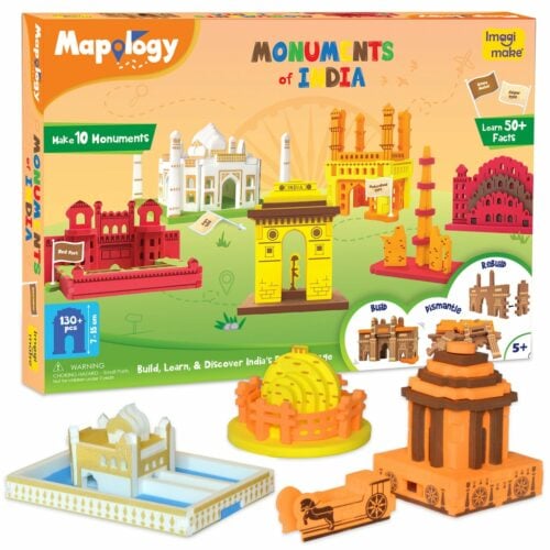 Imagimake Mapology Monuments of India - Construction Set | Educational Toy For Kids | 5+ years