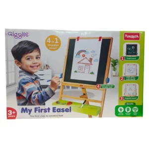 Funskool Giggles 4 in 1 My First Wooden Easel – Ultimate Creative Play for Kids | 3+ Years