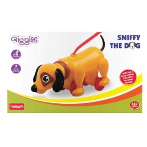Funskool Giggles Sniffy The Dog Amazing Pull-Along Walking Toy for Kids 18+ Months Active Play and Early Development Fun