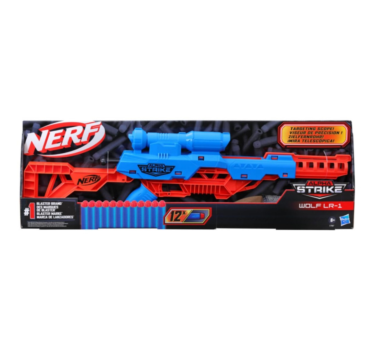 Buy Hasbro NERF Alpha Strike Wolf LR-1 Toy Blaster with Targeting Scope For  Kids 8+ for Online In India • Kheliya Toys