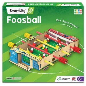 Smartivity DIY Foosball Table | STEM Educational Wooden Construction Kit | Build Your Own Indoor Soccer Game for Kids | Creative STEM Toy for | 6+ Years